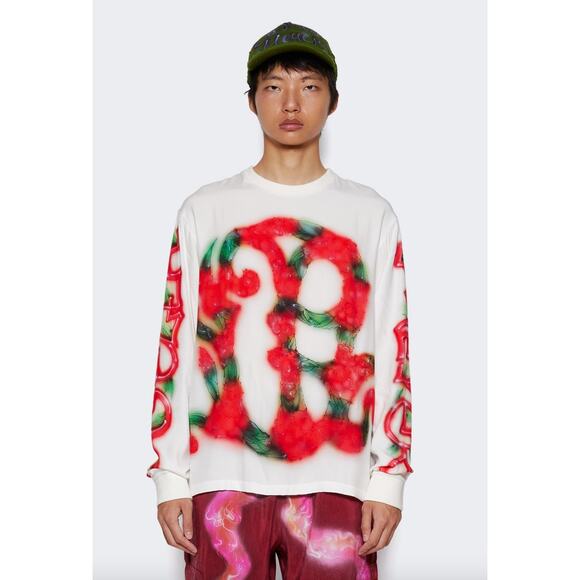 Casella Meyer Other - Casella Meyer Men's Long Sleeve White Shirt Red Design Size XL